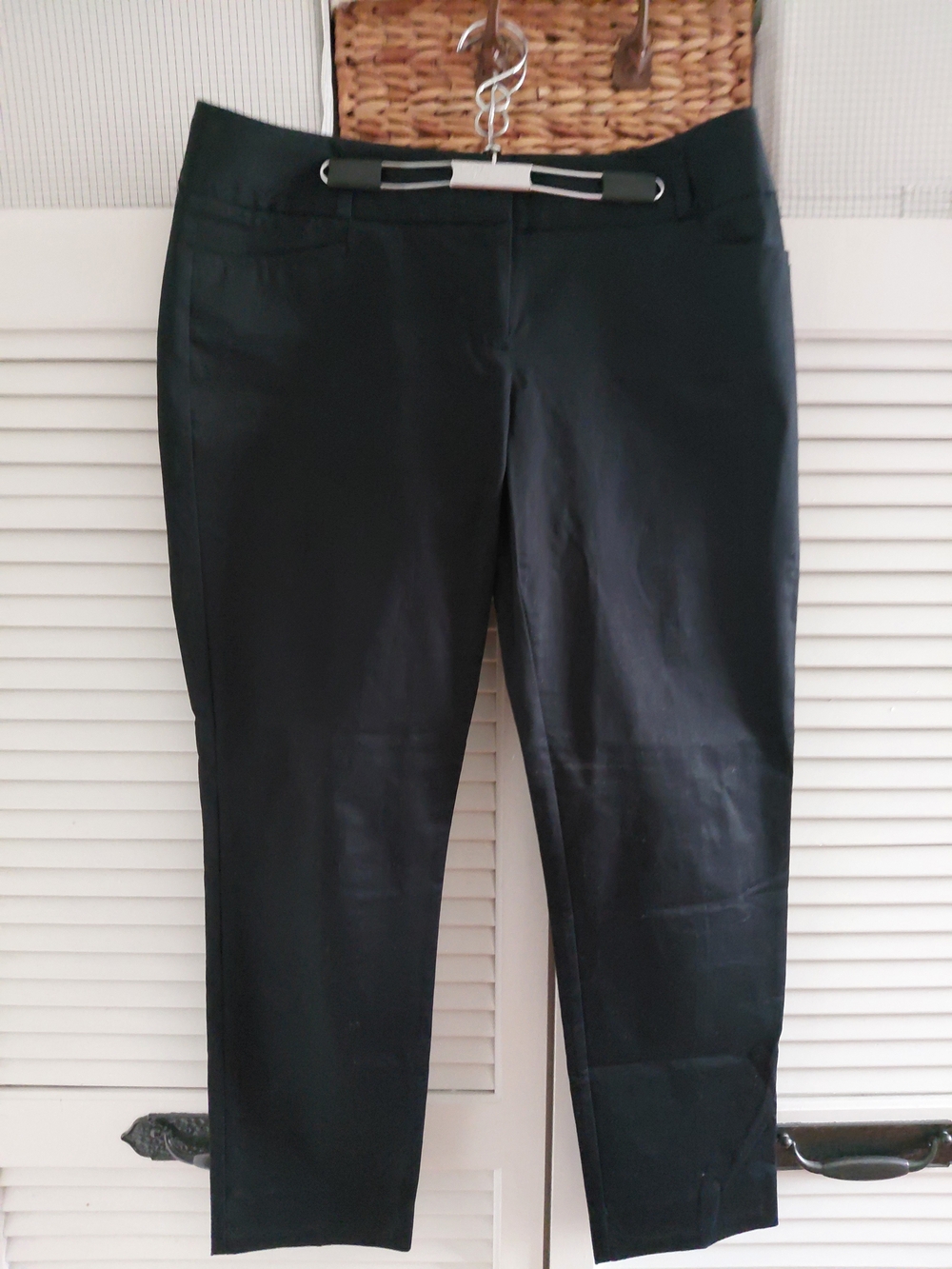 The Limited Drew Fit Black Straight-Leg Pencil Pants